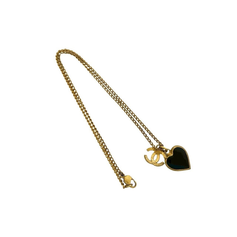 CHANEL Authentic Black Logo Necklace - Picture 4 of 4